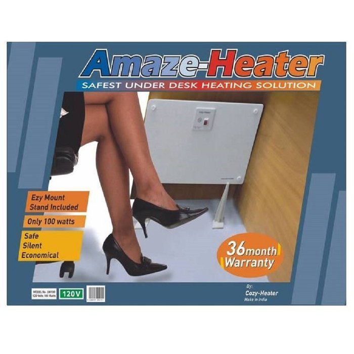 Amaze-Heater Under Desk Space Warmer, 100 Watt, 120 Volt