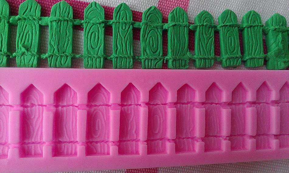 Design 130 Fence Silicone Sugar Mold, Cake Decoration Tool, Food Grade Material