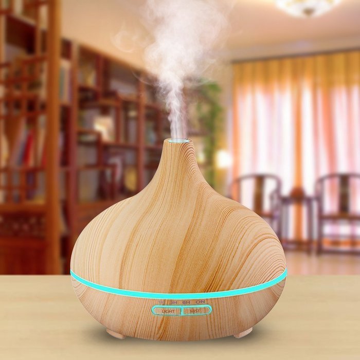 AromaLife 300ml Ultrasonic Aromatherapy Essential Oil Diffuser Cool Aroma Mist Humidifier with LED Light for Home...