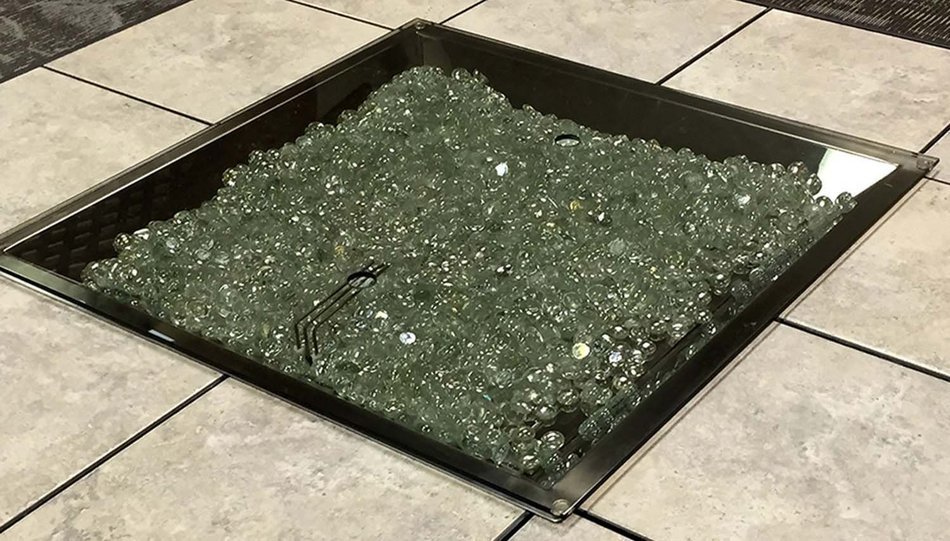 Outdoor Great Room 2424-BRONZE-GLASS-COVER Bronze Glass Cover for a CF-2424 Burner