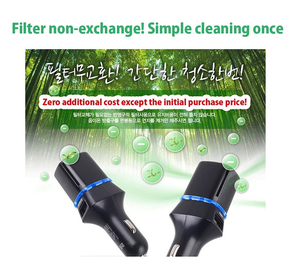 Wevo Car Air Purifier Cleaner Oxygen N3