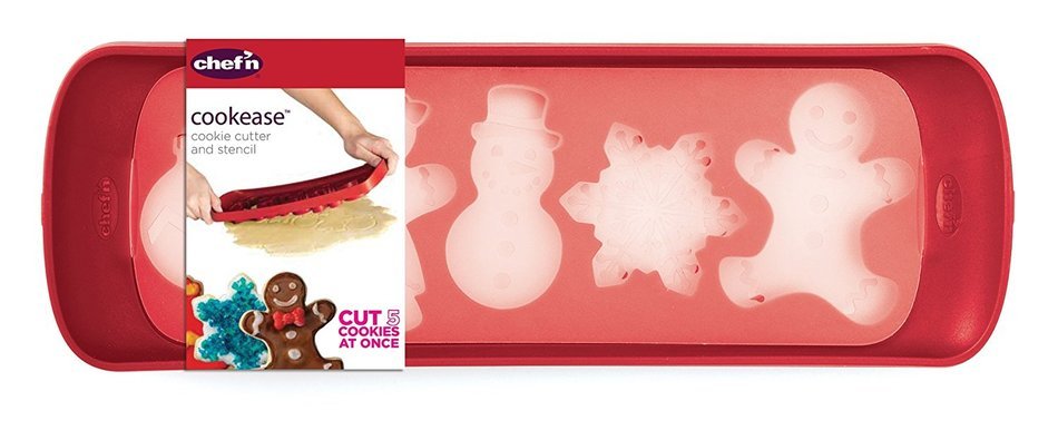 Chef'n Cookease Cookie Cutter and Stencil (Christmas Theme) N15