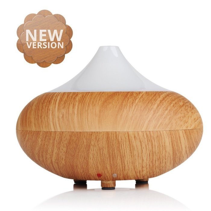 Maxshop Wood Grain Electric Aromatherapy Aroma Essential Oil Diffuser Ultrasonic Humidifier Air Purifier with...