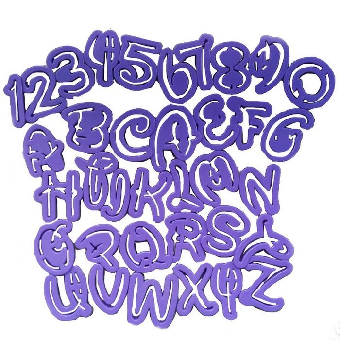 Click Down 26PCS Letter and Number Silicone Fondant Cake Icing Sugarcraft Decorating Mould Tools