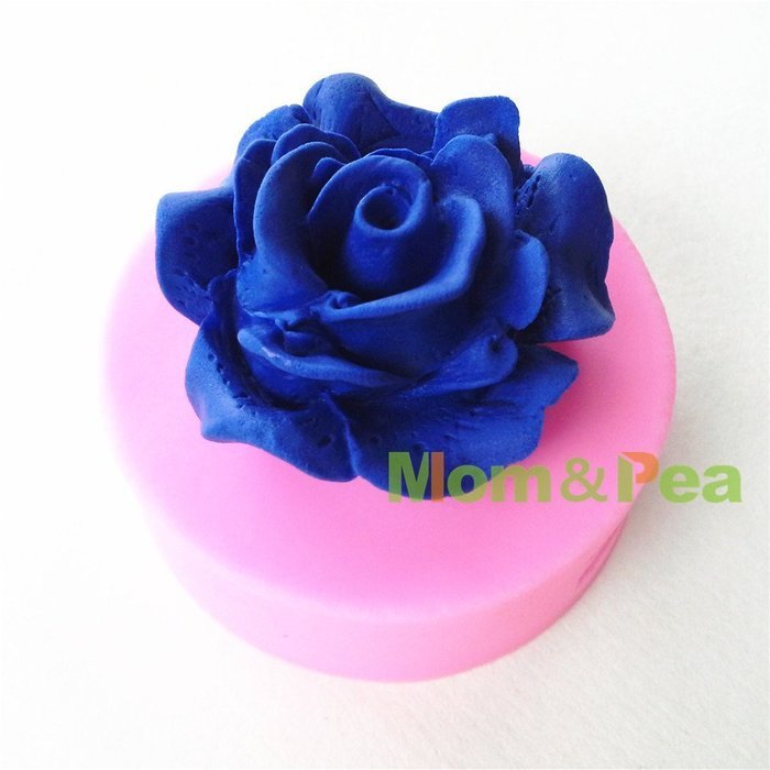 Mom&pea 0649 Flower Shaped Silicone Mould for Fondant Cake Sugar Paste Cake Decoration 3d Cake Toppers Mold 5.3... N2