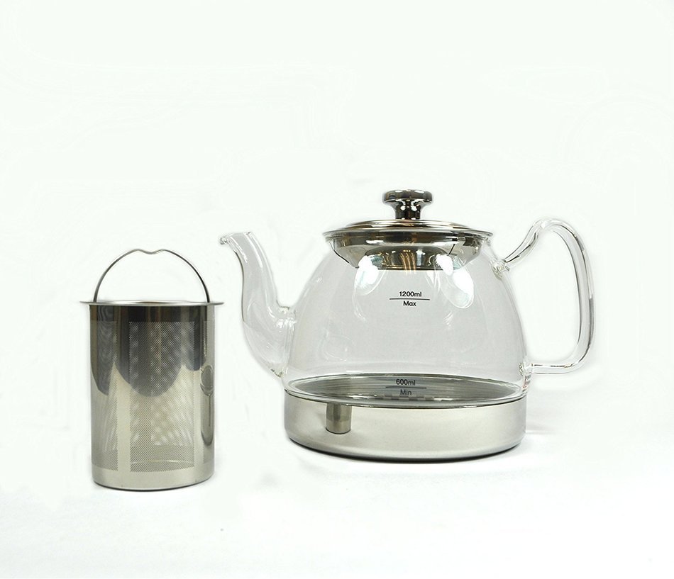 Uniware 1500ml Hop Topt Glass Kettle with Filter [A10048] N2