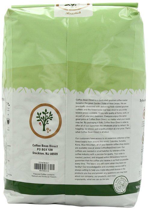 Coffee Bean Direct CO2 Decaf Espresso Coffee, 5-Pound Bag,Net 2265 g. N15