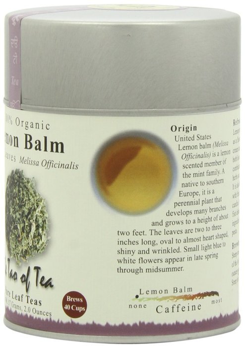 The Tao of Tea, Lemon Balm Herbal Tea, Loose Leaf, 2.0 Ounce Tin N4