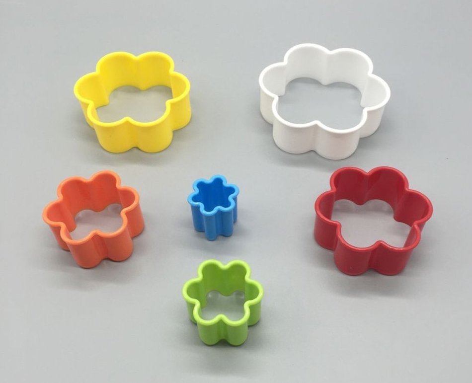 LUXEHOME Set of Colorful BPA Free Plastic Biscuit and Cookie Cutter (Round) N6