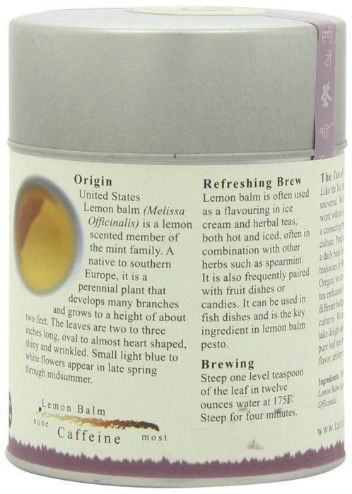 The Tao of Tea, Lemon Balm Herbal Tea, Loose Leaf, 2.0 Ounce Tin N7
