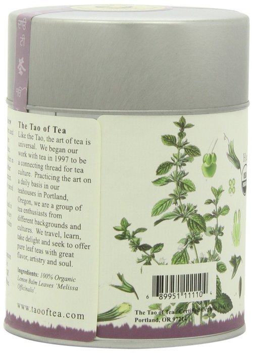 The Tao of Tea, Lemon Balm Herbal Tea, Loose Leaf, 2.0 Ounce Tin N8