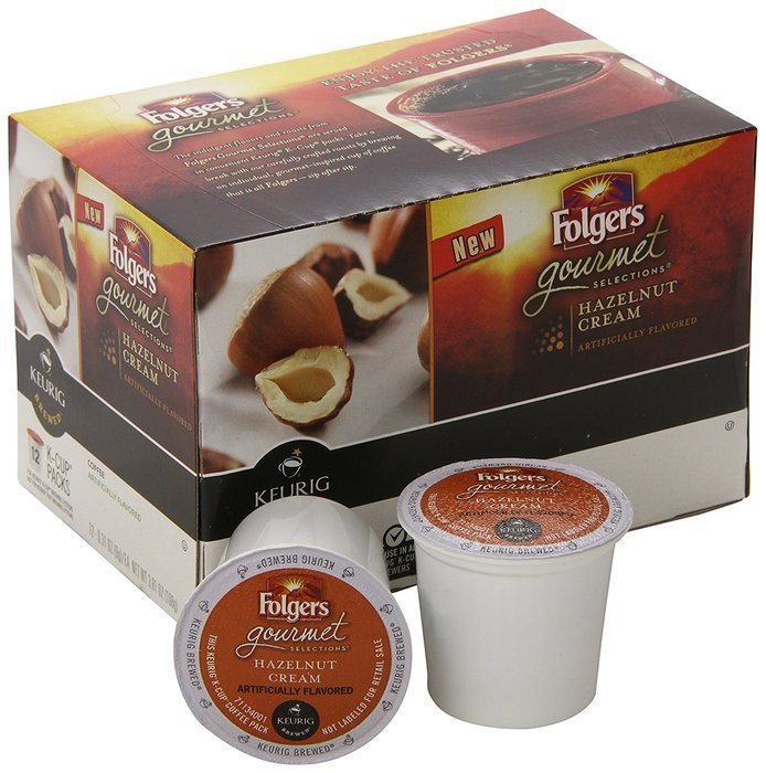 Folgers Gourmet Selections Hazelnut Cream Flavored Ground Coffee, K-cup ...