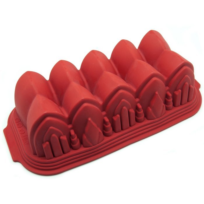 Freshware Rose Pattern Pound Cake Silicone Mold and Pan N5