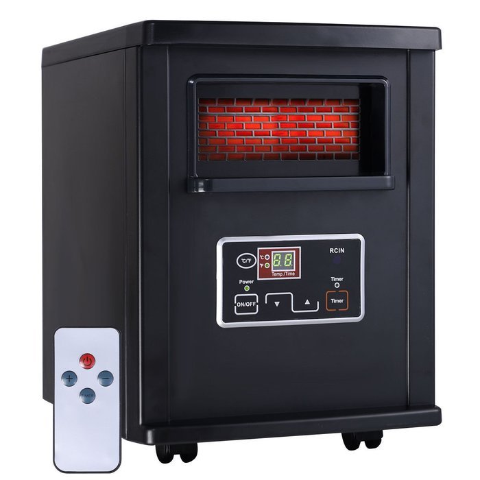 Electric Heater For 800 Square Feet Giantex 1800 Sq. Ft Electric Portable Infrared Quartz Space Heater