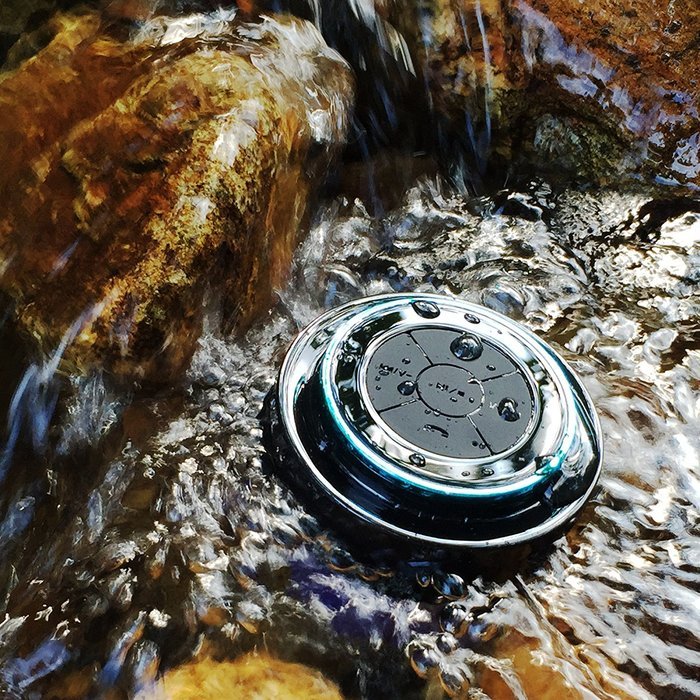 KONG KIM IPX7 100% Waterproof & Dust-proof Floating Bluetooth Shower Speaker - Compatible with all Bluetooth devices... N28