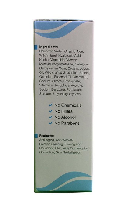 Hyaluronic Acid Serum for Skincare 100% Pure - Anti-Aging Serum Intense Hydration + Moisturizer N3