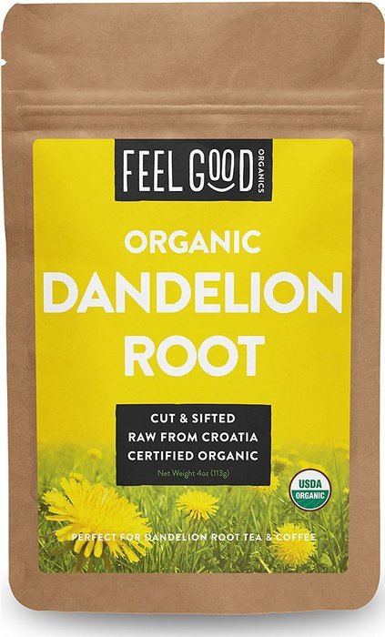 Organic Dandelion Root - Cut & Sifted - 16oz Resealable Bag (1lb) - 100% Raw From Croatia - by Feel Good Organics N7
