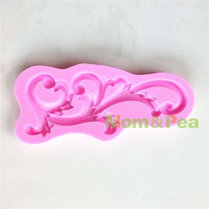 Mom&pea 0594 Silicone Mould for Fondant Cake Sugar Paste Cake Decoration 3d Cake Toppers Mold 13.2*5.8*0.8cm 48g