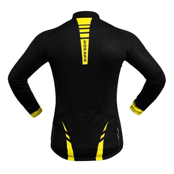 WOLFBIKE Thermal Fleece Cycling Jersey Shirt Casual Jacket Long Sleeve, Green, Size XL N76