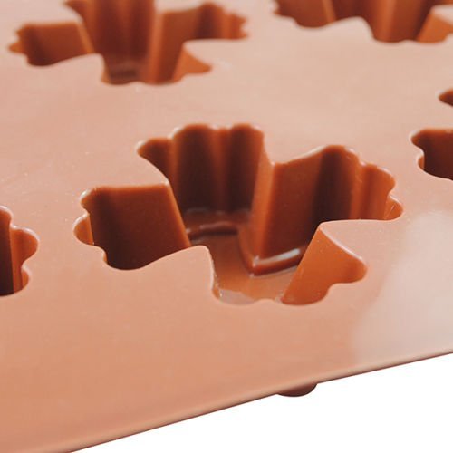 New Vermilion 8-Cavity Silicone Cake Chocolate Soap Mould Tool Candy Cookies Baking Mold Tray N10