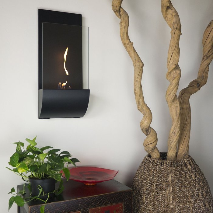 Nu-Flame Torcia Wall Mounted Ethanol Ventless Fireplace