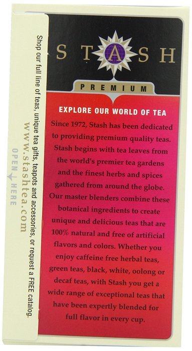 Stash Tea Decaf English Breakfast Tea, 18 Count Tea Bags in Foil (Pack of 6) N28