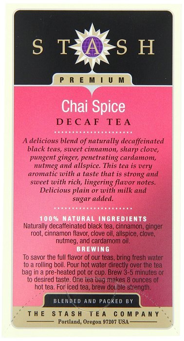Stash Tea Decaf English Breakfast Tea, 18 Count Tea Bags in Foil (Pack of 6) N30
