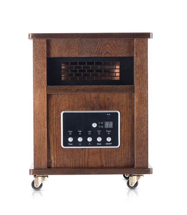 Wooden Oak Portable Infrated Room Space Heater,ETL 1500W, With Remote Control