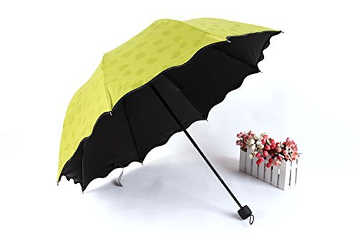 Mother's Day Gift, Elegant Ultralight Windproof Sun Rain Folding Umbrella (Dark Green) N24