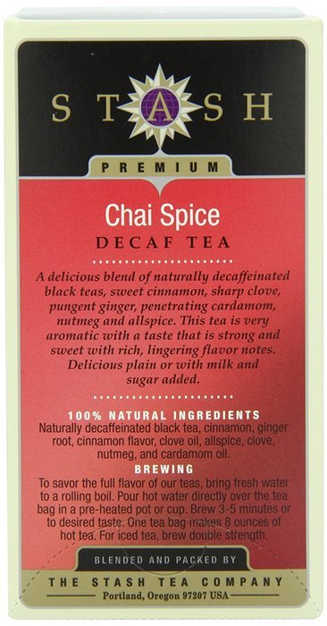 Stash Tea Decaf English Breakfast Tea, 18 Count Tea Bags in Foil (Pack of 6) N45