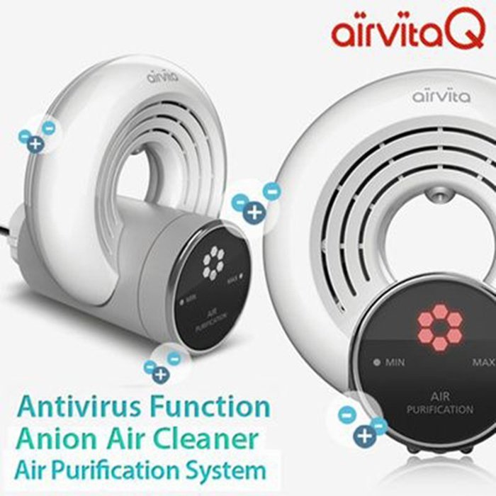 Airvita Airvita-Q Air Purifier 220V Freshener with Anion Complex Plasma Ions fo Home (3) N3