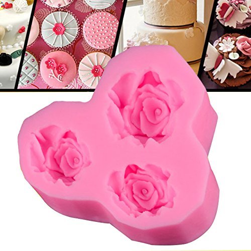 Eastlion Mini Cute DIY Big Flower Cake and Chocolate Decorating Fondant Silicone Sugar Craft Mold(Big Flower) N2