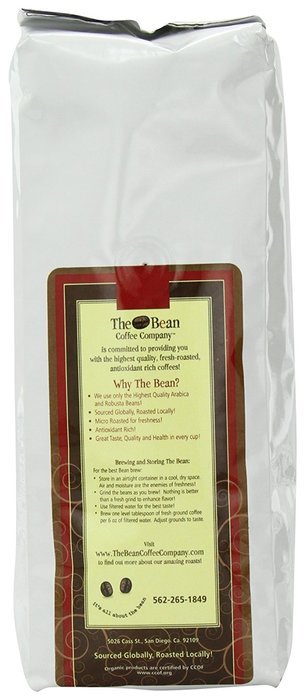 The Bean Coffee Company Il Espresso Coffee (Classic Dark Roast), Organic Whole Bean, 16-Ounce Bags (Pack of 2) N2