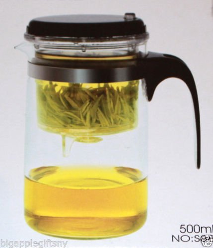 500ml Glass Gongfu Tea Maker Press Art Cup Teapot with Stainless steel Infuser N3