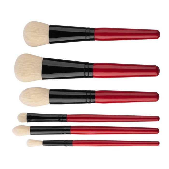 Mikey Store Makeup Brushes Set Fondation Eyeshadow Cosmetic Tool with Leather (8pc Gold) N19