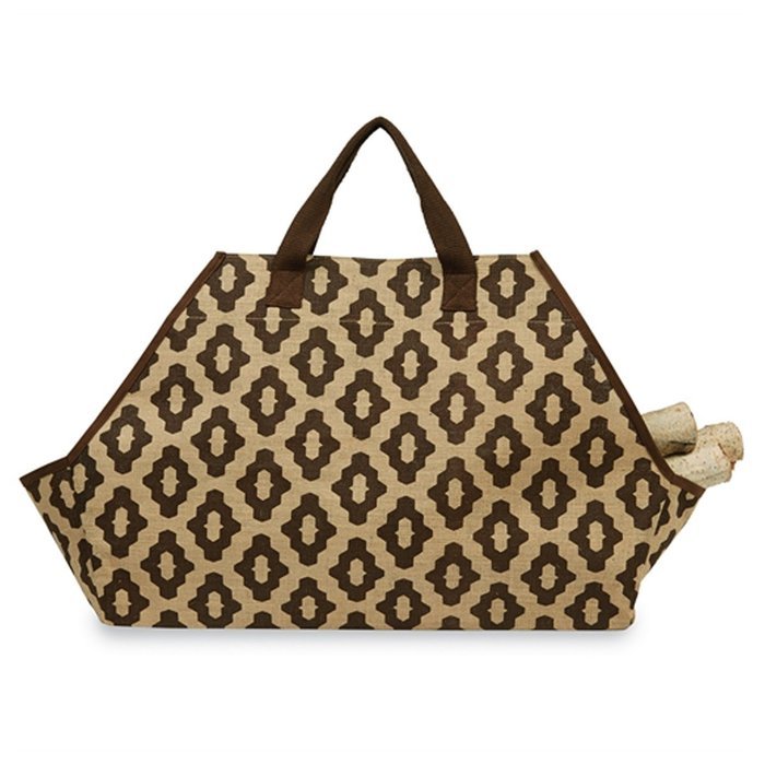 Jute Log Carrier - Black
