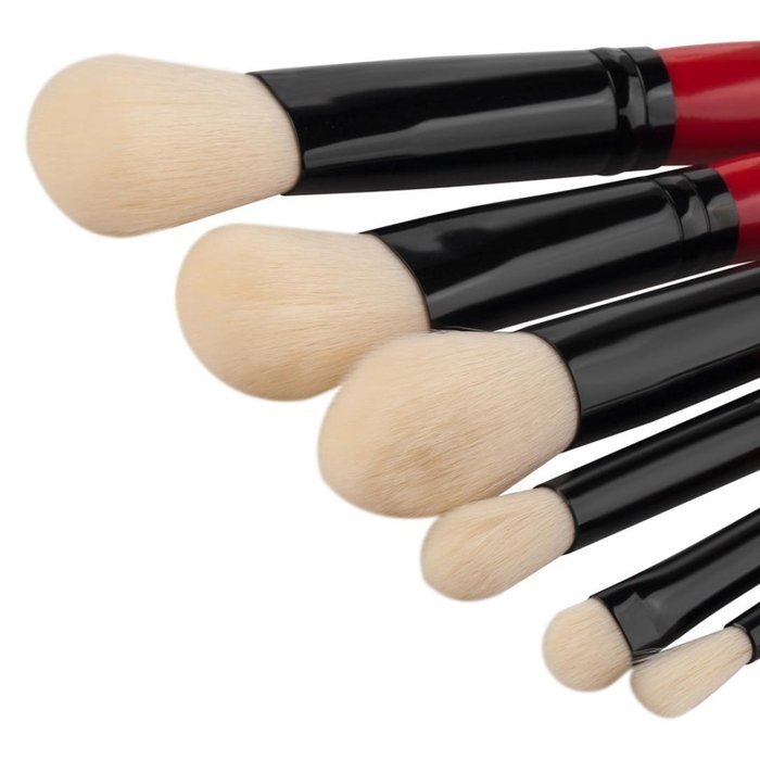 Mikey Store Makeup Brushes Set Fondation Eyeshadow Cosmetic Tool with Leather (8pc Gold) N21