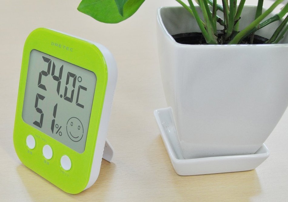 DRETEC digital thermo-hygrometer ' Opsys ' Green O-230GN