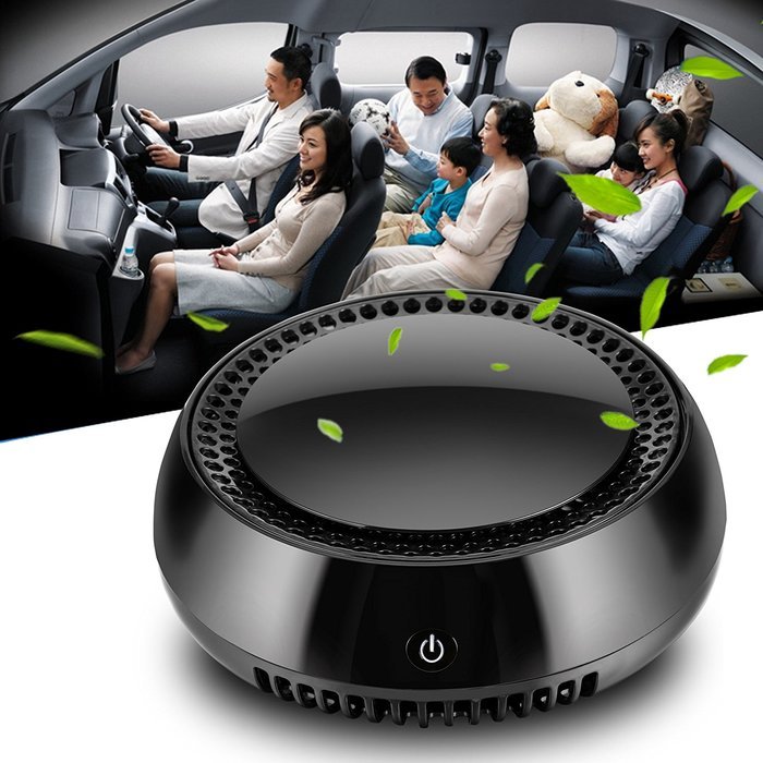 Eshion Home Office High Activated Carbon HEPA Car Air Purifier Replacement Filters Car Adapter N2