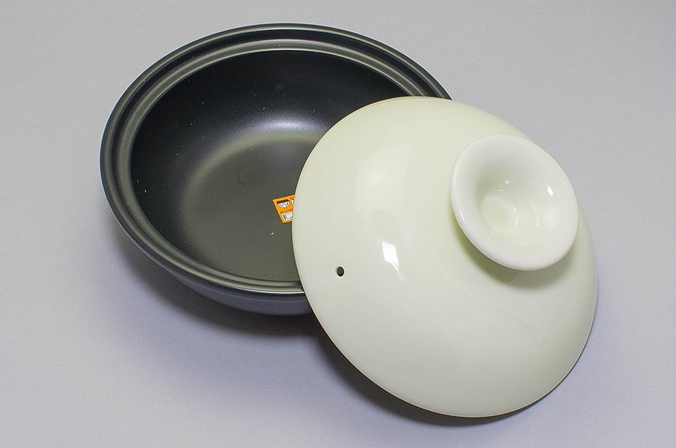 Round Cooking Pot with Mint Green Pot Lid N2