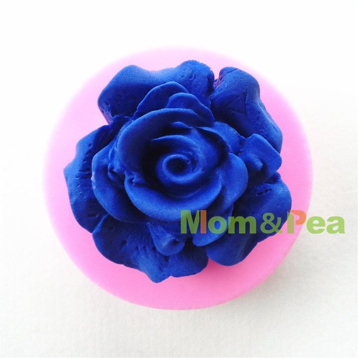 Mom&pea 0649 Flower Shaped Silicone Mould for Fondant Cake Sugar Paste Cake Decoration 3d Cake Toppers Mold 5.3... N3