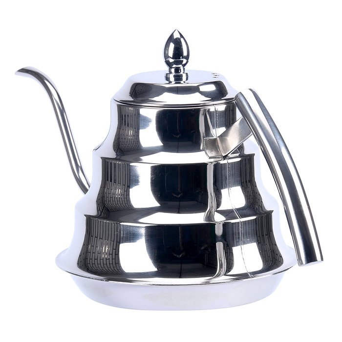 YaeKoo 1.2L Stainless Steel Coffee Drip Kettle,Gooseneck Stainless Steel Drip Pot for Coffee & Tea N7