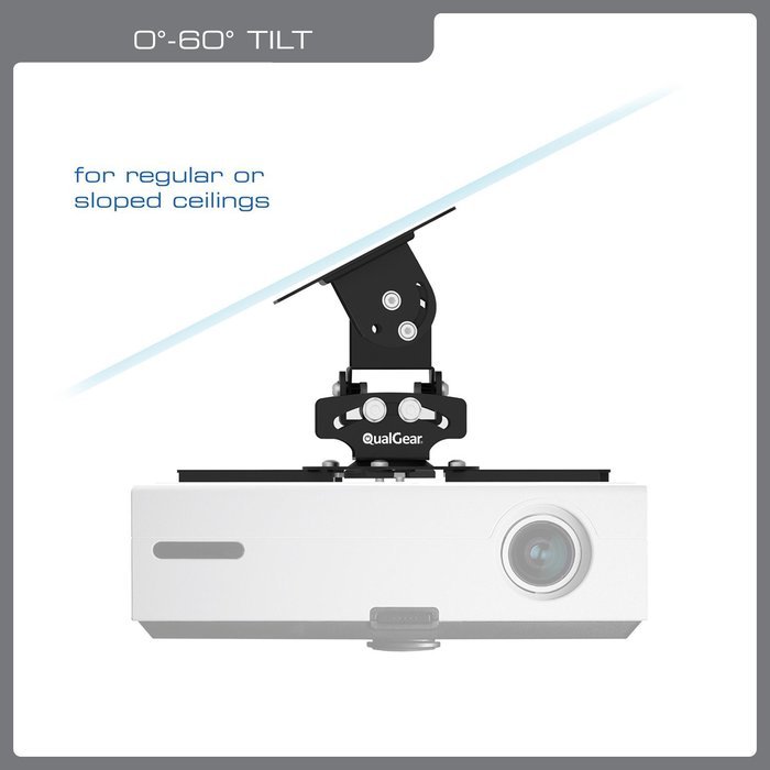 QualGear PRB-717-WHT Universal Ceiling Mount Projector Accessory N3