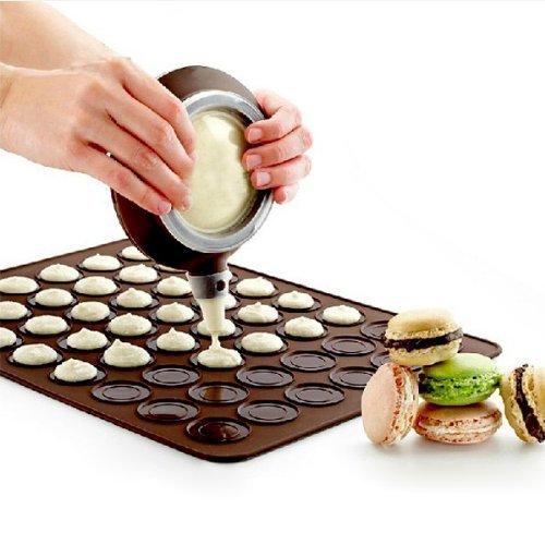 Round Circle Silicone Mat Macarons 48 Holes Jelly Fondant Cake Chocolate Mold Bakeware Silicone Tool Baking Pan N2
