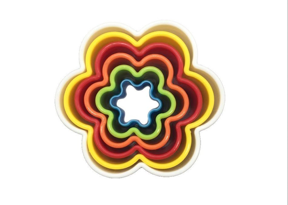 LUXEHOME Set of Colorful BPA Free Plastic Biscuit and Cookie Cutter (Round) N11