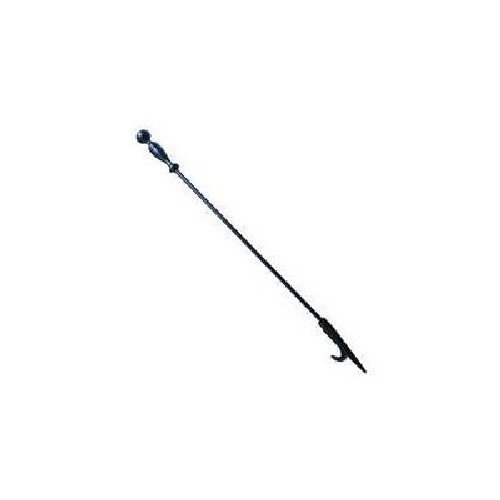 Homebasix Fireplace Poker 27", Black