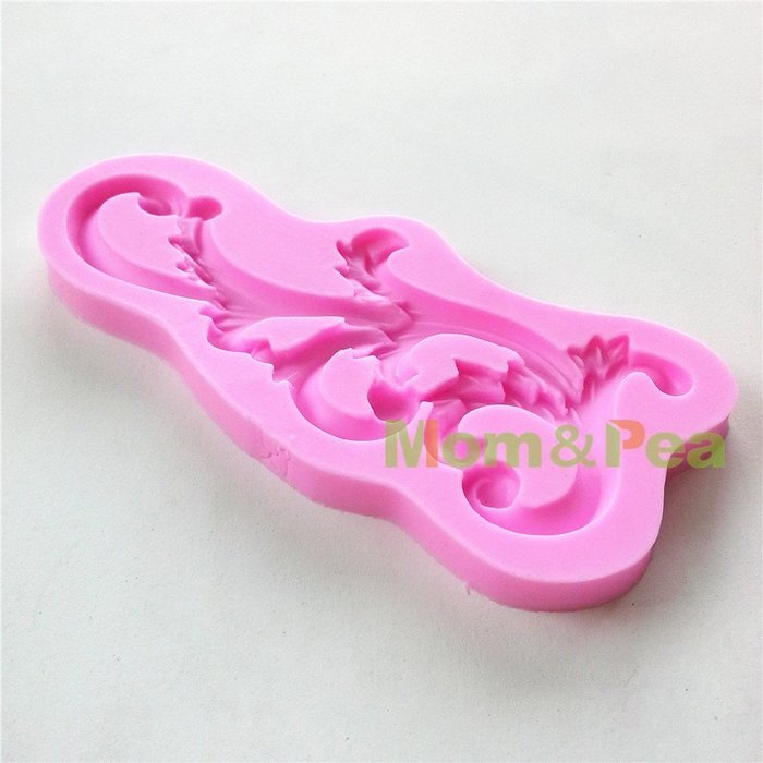 Mom&pea 0594 Silicone Mould for Fondant Cake Sugar Paste Cake Decoration 3d Cake Toppers Mold 13.2*5.8*0.8cm 48g N4