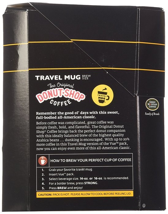 Coffee People Donut Shop Coffee Travel Mug Keurig Vue Portion Pack, 48 Count N5