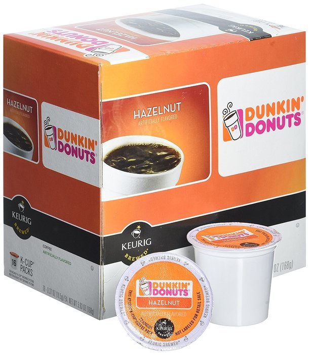 32 Count Dunkin Donuts Hazelnut Flavored Coffee K Cups For Keurig K 