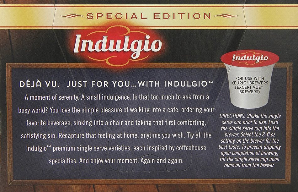 Indulgio Pumpkin Spice Cappuccino Special Edition for Keurig K-Cup Brewers, 12 Count (Pack of 6) N18